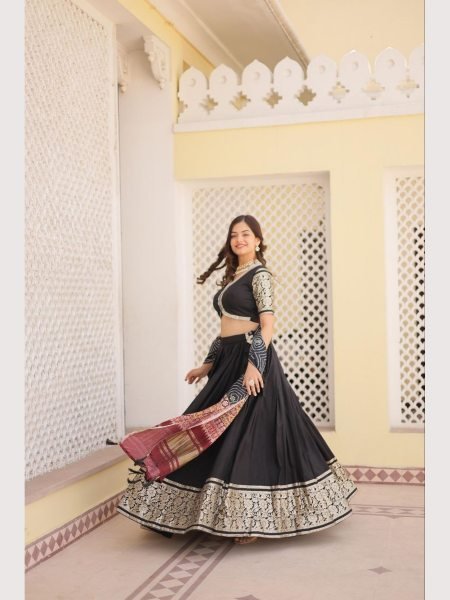 Wedding Wear Viscose Jequard Lehenga Choli  Designer Lehenga Choli