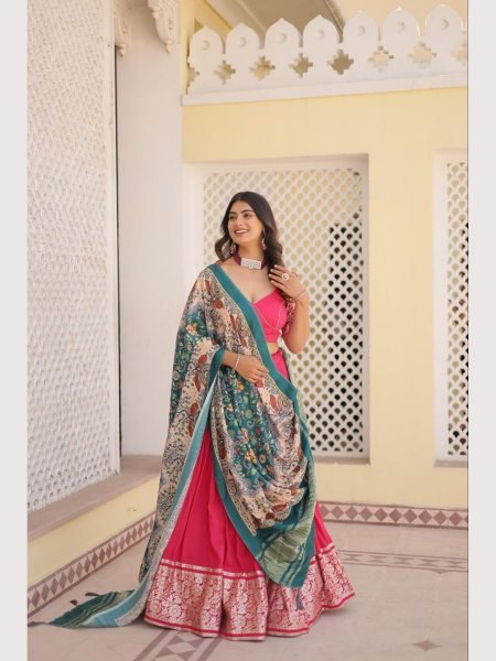 Wedding Wear Viscose Jequard Lehenga Choli  Designer Lehenga Choli