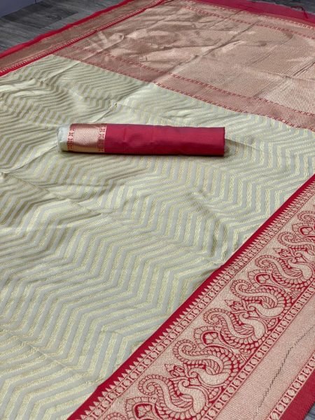 Wedding Wear Yellow Soft Lichi Silk Saree  Silk Sarees Wholesale
