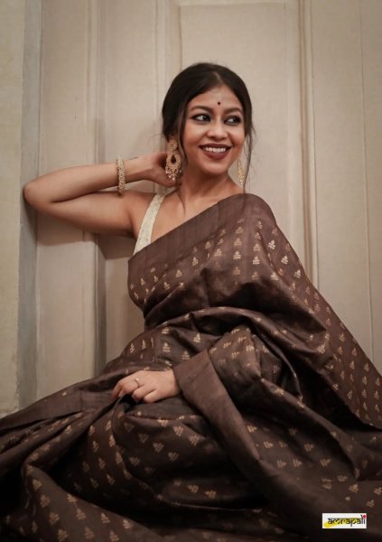 Weddings to Poojas, This Brown Banarasi Silk Saree Brings Pure Traditional Charm Banarasi Saree Wholesale