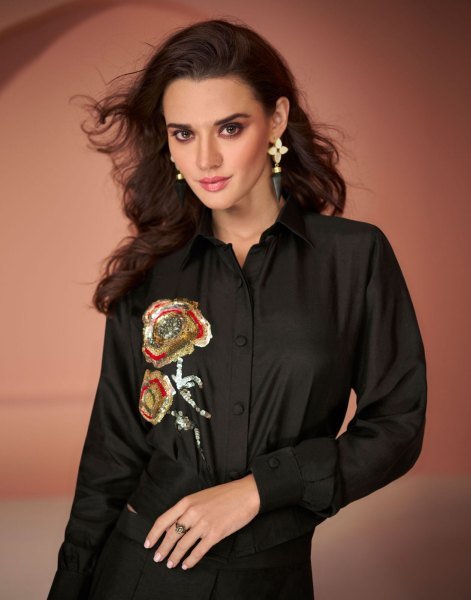 Stylish Western Wear Co Ord Set in Pure Silk At Best Rates CO ORD Sets