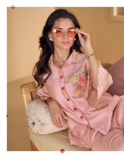 Stylish Western Wear Co Ord Set in Pure Silk At Best Rates CO ORD Sets