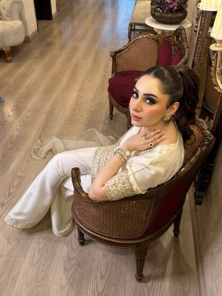 White Chinon Kurti Palazzo Suit Set with Heavy Embroidery Work And Dupatta for Women 3 Piece Kurti Set