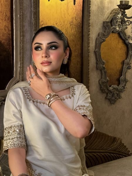 White Chinon Kurti Palazzo Suit Set with Heavy Embroidery Work And Dupatta for Women 3 Piece Kurti Set