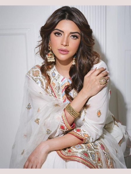 White Color Georgette Embroidery Work Sharara Suits  Ready To Wear Collection