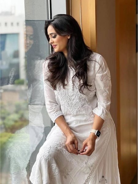 White Color Maslin Chikankari Sharara Collection  Lucknowi Chikankari Kurtis Wholesale