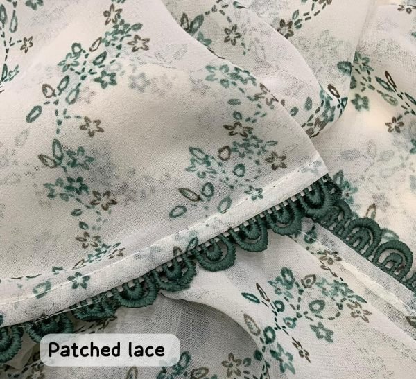 White Leheriya Printed Georgette Saree  Georgette Sarees Wholesale