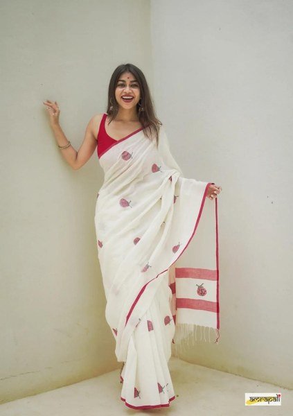 Whole Body Weaving Design Cotton Khadi Saree Wholesale Price Cotton Sarees Wholesale