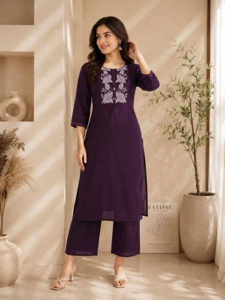 Wholesale 60  60 Premium Ready to Wear Cotton Kurti Plazo Set for Resellers and Retailers