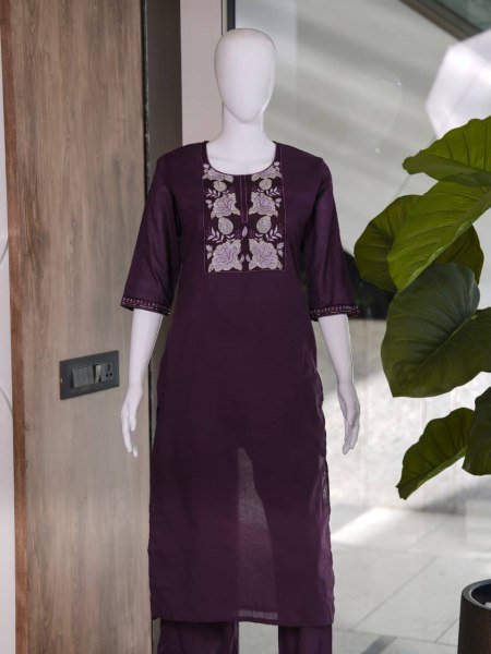 Wholesale 60  60 Premium Ready to Wear Cotton Kurti Plazo Set for Resellers and Retailers Embroidery Kurtis 
