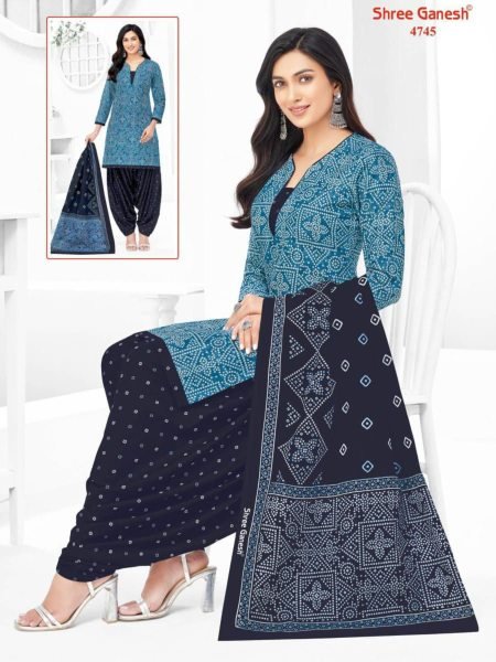Wholesale Cotton Suit Material Trendy Daily Wear Combo by Sharee Ganesh Dress Material 