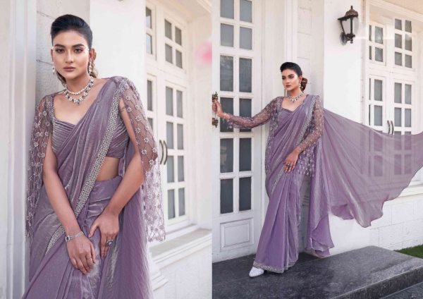 Wholesale Couture Satin Silk Ombre Saree with Intricate Beadwork   Designer Jacket for Special Events Designer Wedding Sarees Wholesale