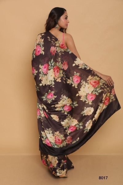 Wholesale Japan Satin Silk Sarees with Unstitched Diamond Silk Blouse Latest Summer Collection for Export Silk Sarees Wholesale