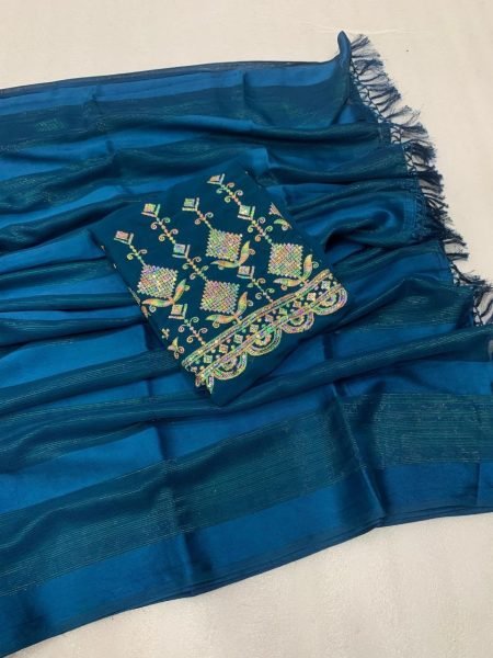 Wholesale Premium Sarees  Golden Chiffon Silk with Designer Blouse Pure Chiffon Sarees Wholesale
