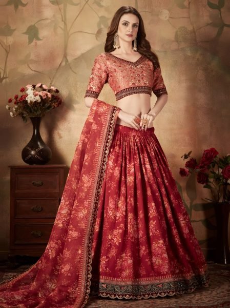 Wholesale Rate Floral Organza Lehenga for Resellers and Boutiques Designer Lehenga Choli