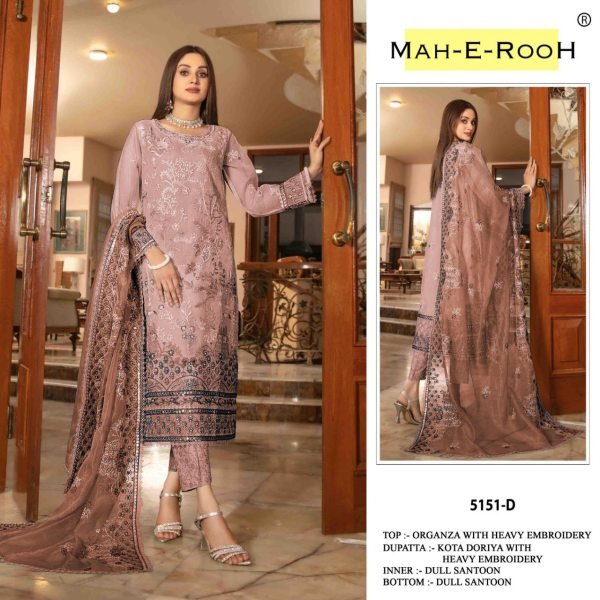Wholesale Retail: Lowest Price Organza Pakistani Salwar Suit with Multi Embroidery & Hand Work Pakistani Suits Wholesale