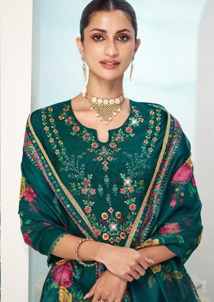 Wholesale Viscose Silk Fully Stitched Jacquard Kurti with Handcrafted Embroidery    Elegant Organza Dupatta 3 Piece Kurti Set