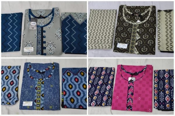 Women Cotton Patiyala Suits Punjabi Dress Materials Wholesale