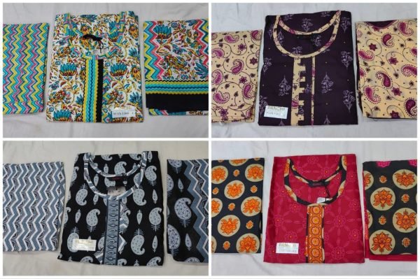 Women Cotton Patiyala Suits Punjabi Dress Materials Wholesale