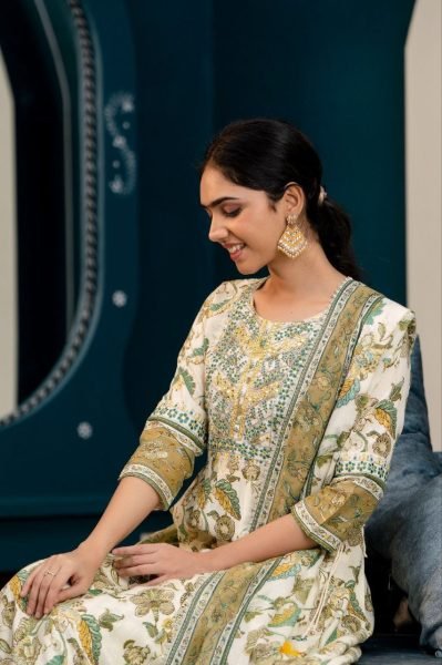 Women Cotton Printed Kurta and Pant Set With Dupatta  3 Piece Kurti Set