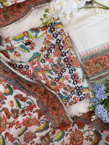 Women Cotton Printed Kurta and Pant Set With Dupatta  3 Piece Kurti Set