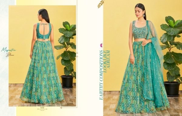 Women Organza Zari Sequence Embroidered Lehenga Choli Designer Lehenga Choli