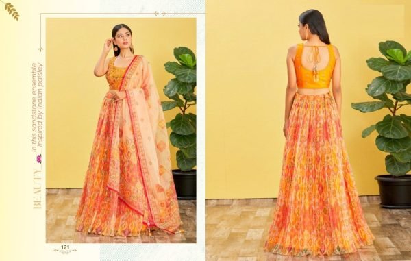 Women Organza Zari Sequence Embroidered Lehenga Choli Designer Lehenga Choli