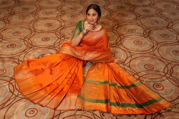 Women Raw Silk Weaving Saree  Silk Sarees Wholesale