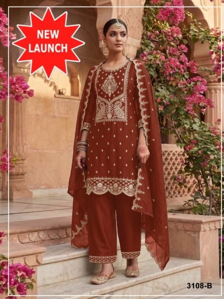 Women's Orange Rangoli Crush Suit with Heavy Sequins Embroidery Work For Party Churidar Salwar Suits Wholesale
