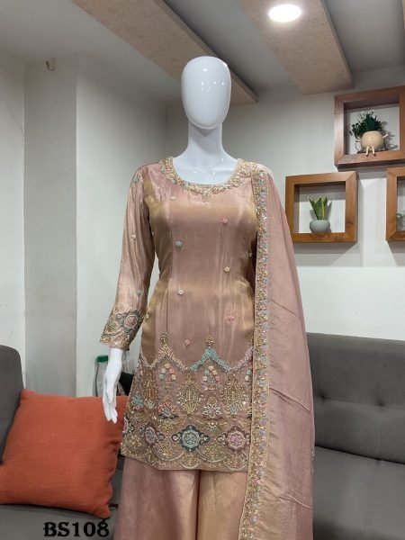 Women s Pink Pure Viscose Salwar Suit with Heavy Embroidery and Handwork Designer Plazzo Salwar Suits Wholesale