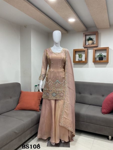 Women s Pink Pure Viscose Salwar Suit with Heavy Embroidery and Handwork Designer Plazzo Salwar Suits Wholesale