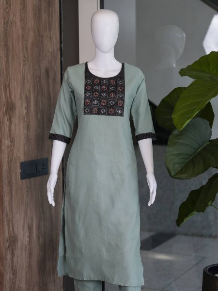 Women's Salab Cotton Kurti with Matching Plazo for Daily Wear Printed Kurtis