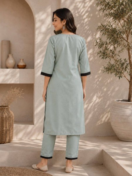 Women's Salab Cotton Kurti with Matching Plazo for Daily Wear Printed Kurtis