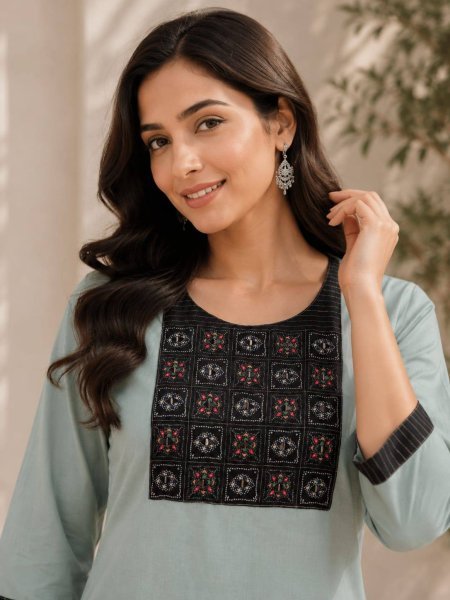 Women's Salab Cotton Kurti with Matching Plazo for Daily Wear Printed Kurtis
