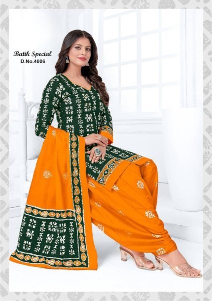 Womens Batik Special Heavy Cotton Patiyala Dress Punjabi Dress Materials Wholesale