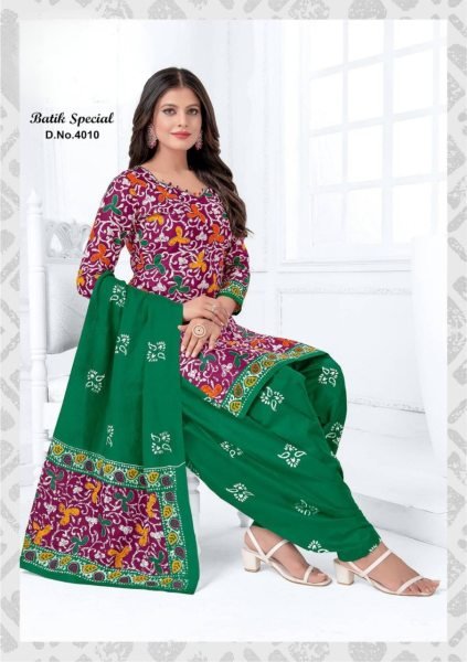 Womens Batik Special Heavy Cotton Patiyala Dress Punjabi Dress Materials Wholesale