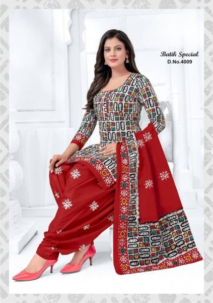 Womens Batik Special Heavy Cotton Patiyala Dress Punjabi Dress Materials Wholesale