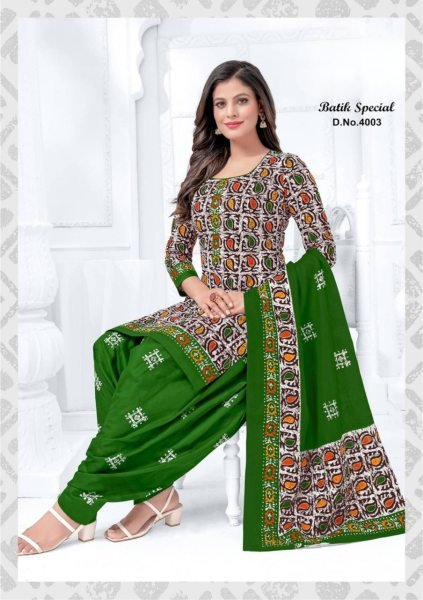 Womens Batik Special Heavy Cotton Patiyala Dress Punjabi Dress Materials Wholesale
