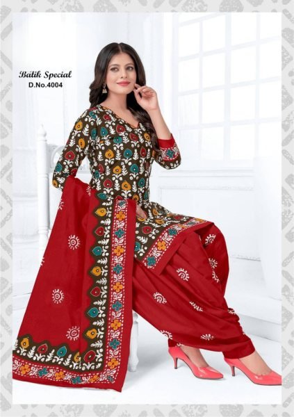 Womens Batik Special Heavy Cotton Patiyala Dress Punjabi Dress Materials Wholesale
