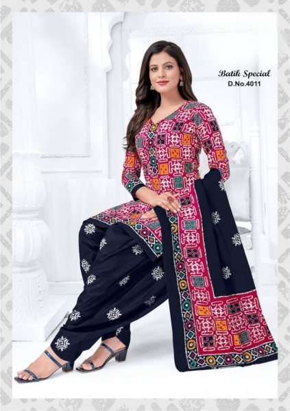 Womens Batik Special Heavy Cotton Patiyala Dress Punjabi Dress Materials Wholesale