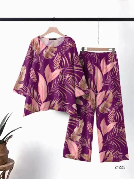 Womens Cotton Print Co Ord Set Tone to Tone Design  Summer Ready  Perfect for Daily Wear