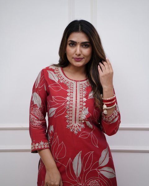 Womens Designer Muslin Kurti Set Factory Price & Bulk Orders Kurti With Bottom Wholesale