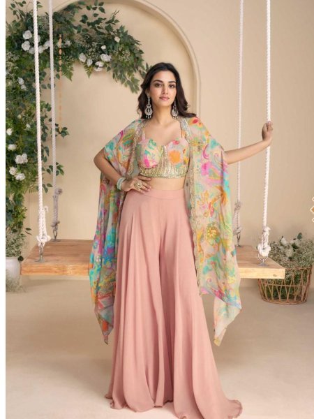 Wonaya By Sayuri Designer Chinon Silk Embroidery Indo Western Exporters Salwar Kameez