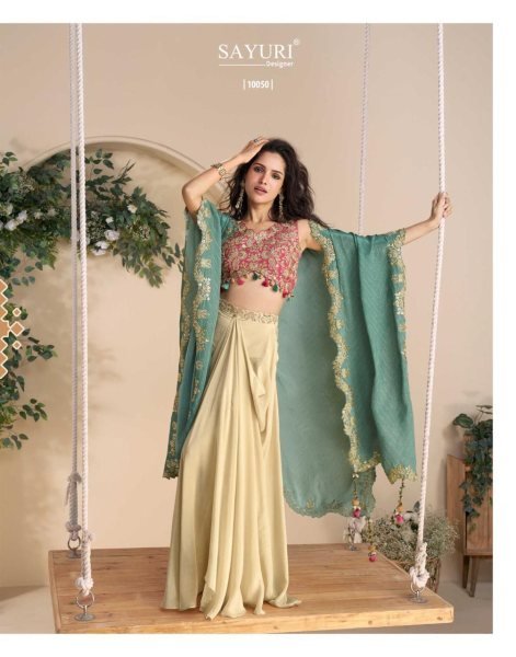 Wonaya Luxe Green Palazzo Skirt Set with Embroidered Blouse Chic Indo Western Suit Designer Plazzo Salwar Suits Wholesale