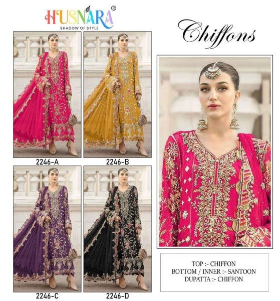 Yellow Chiffon Fabric With Embroidery khatli Work Straight Cut Pakistani Salwar Kameez In Best Rate  Pakistani Suits Wholesale
