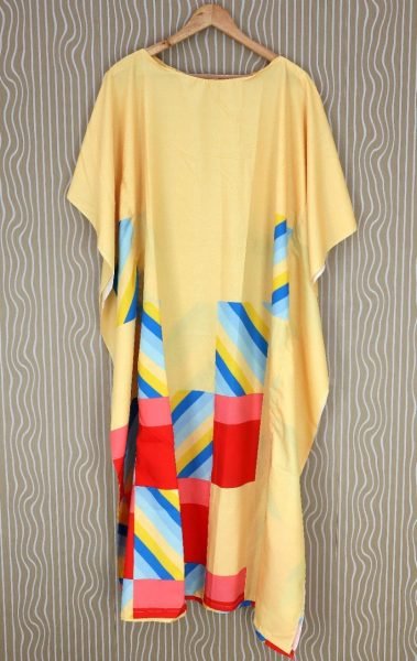 Yellow Comfortable Printed Kaftan for Summer Collection Kaftan 