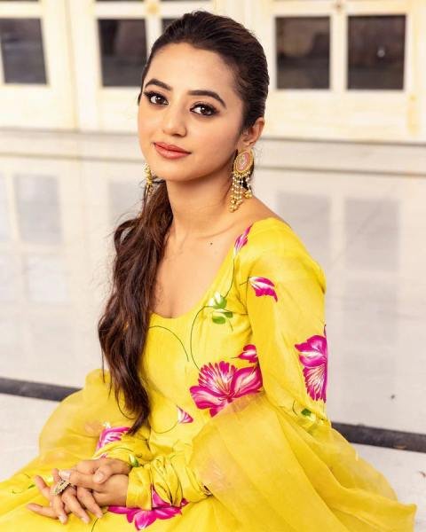 Yellow Georgette Floral Printed Kurti Set for Women  Georgette Kurti 