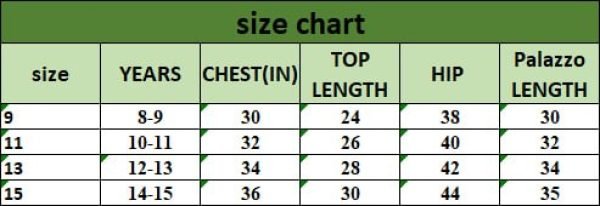 Yellow Kids Wear Top Palazzo Set With Round Neck Design Pattern For Girls Girls Wear