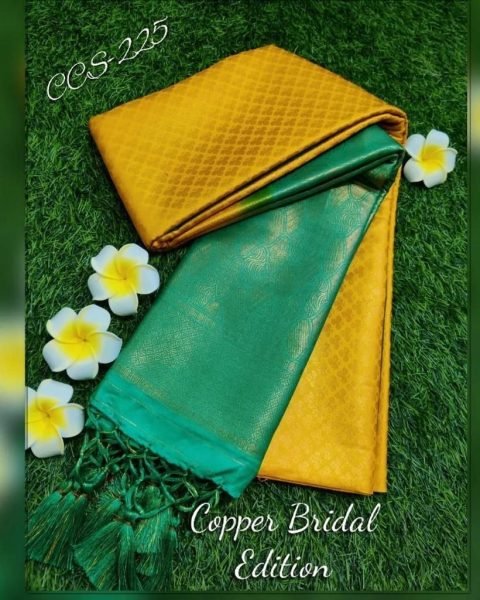 Yellow Kubera Pattu Silk Saree Silk Sarees Wholesale