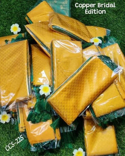 Yellow Kubera Pattu Silk Saree Silk Sarees Wholesale